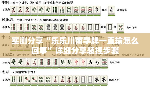 实测分享“乐乐川南字牌一直输怎么回事”详细分享装挂步骤